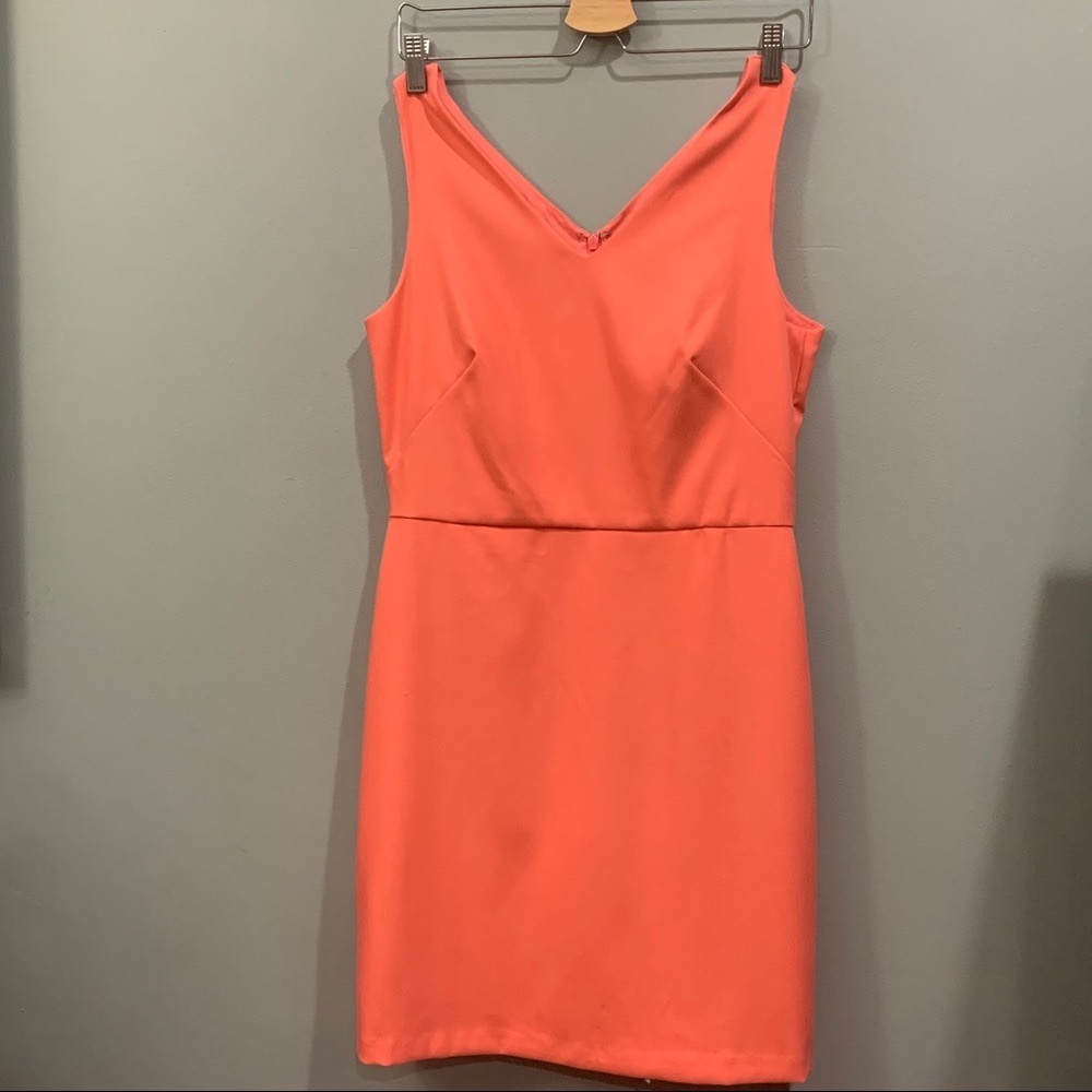 Loft V-Neck Sleeveless Pink/Peach dress
